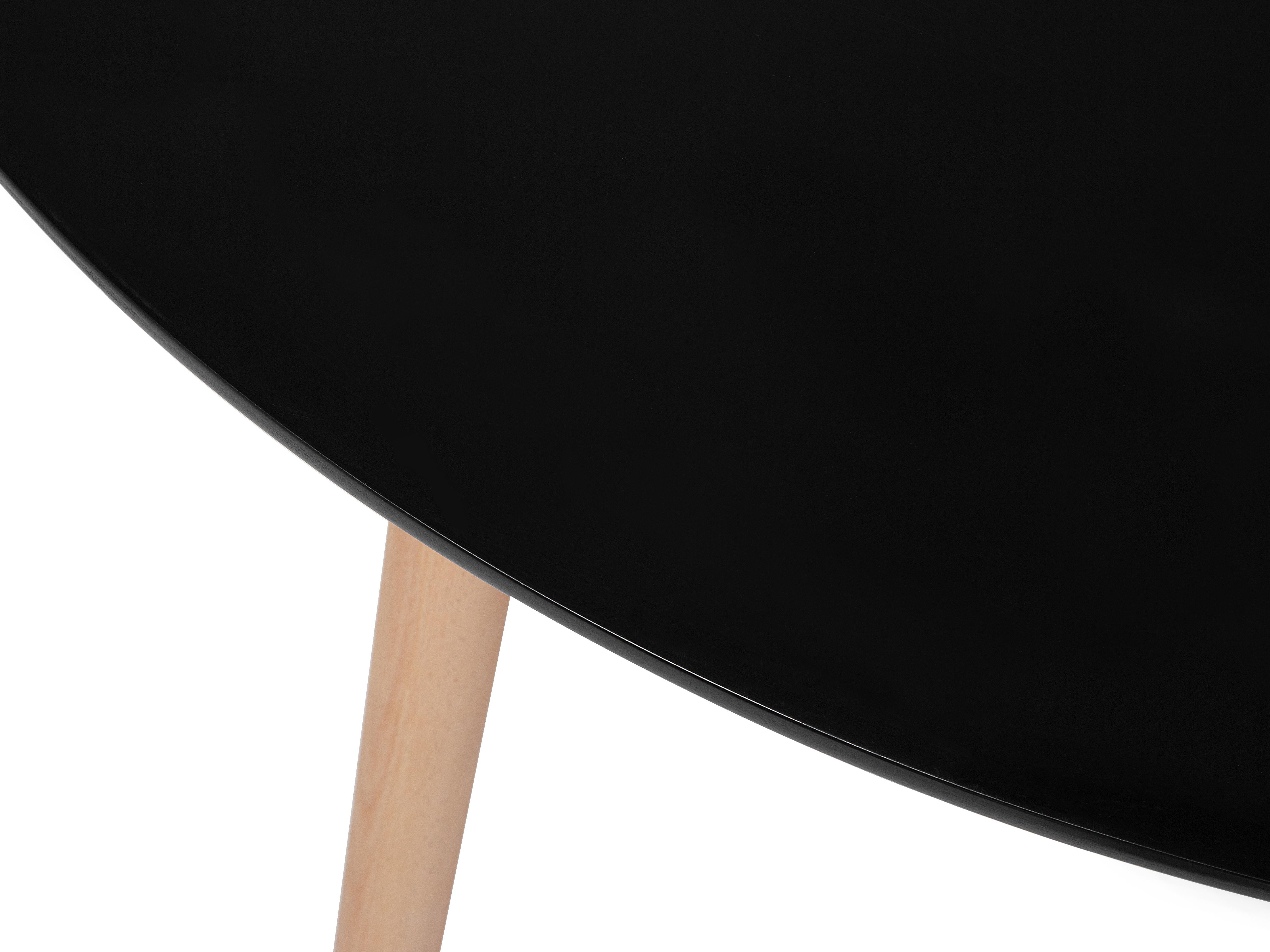 Eettafel BOVIO Zwart 120 cm 120 cm