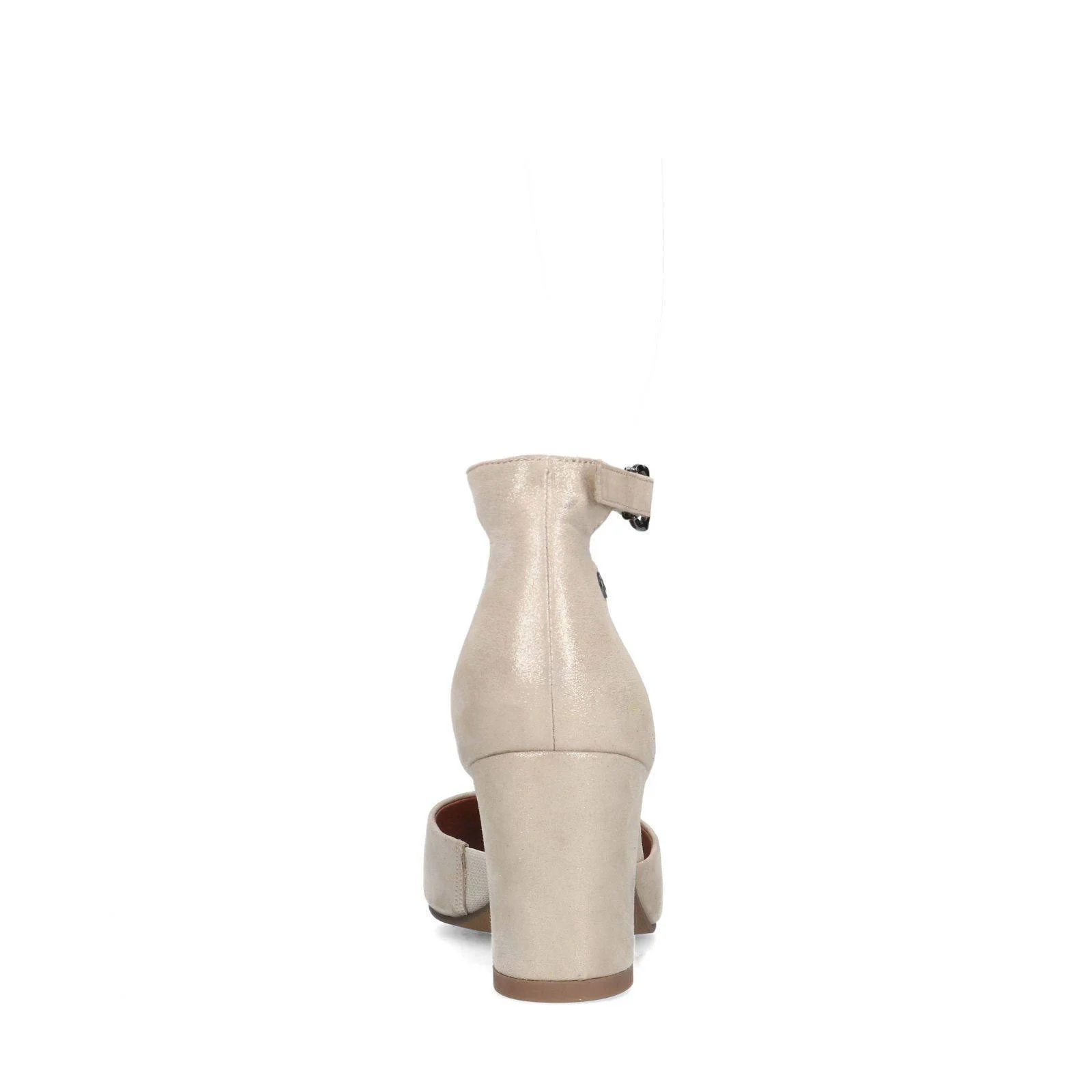 No Stress leren pumps goud