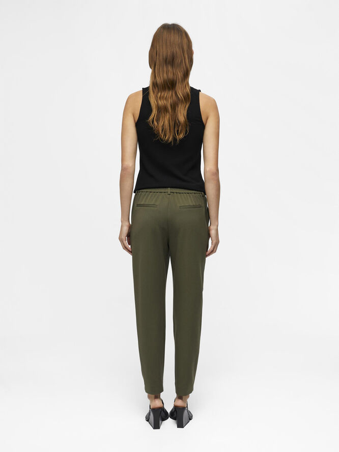 Object OBJLISA SLIM PANT NOOS Ivy green