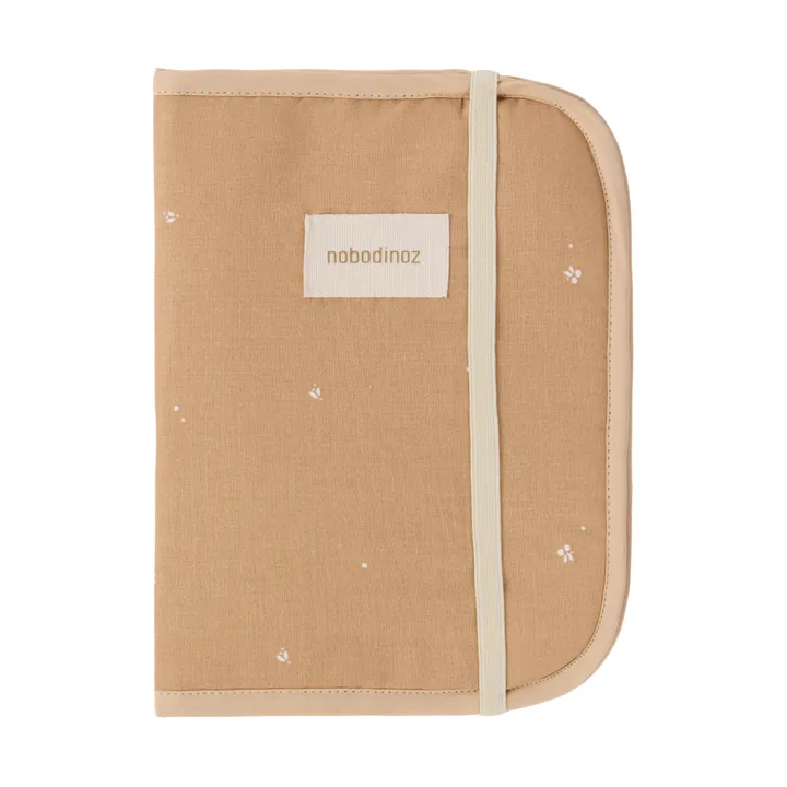 Nobodinoz Protège carnet de santé Stories en coton bio | Blush