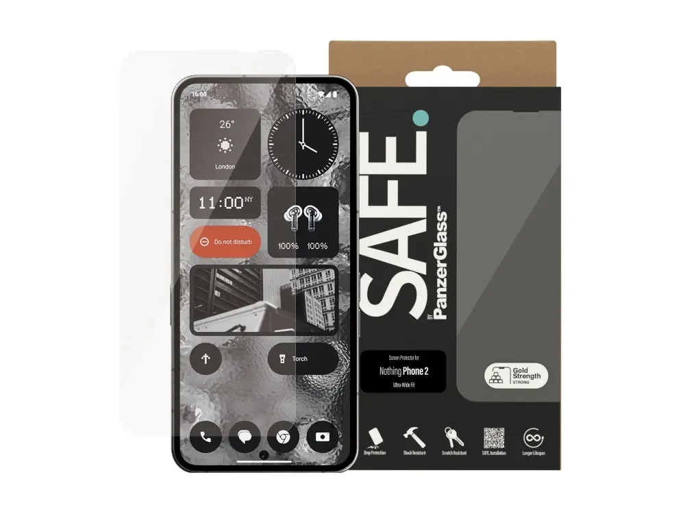SAFE. by PanzerGlass - Screen Protector - Nothing Phone 2 - Ultra-Wide Fit