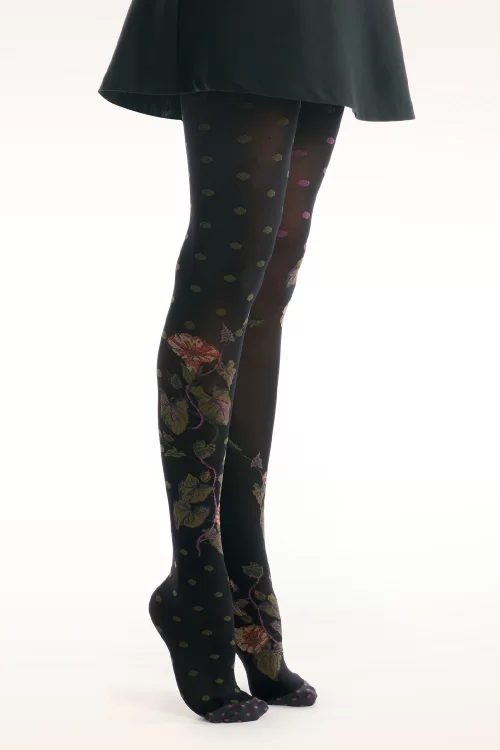 Fil de Jour Liseron panty in zwart