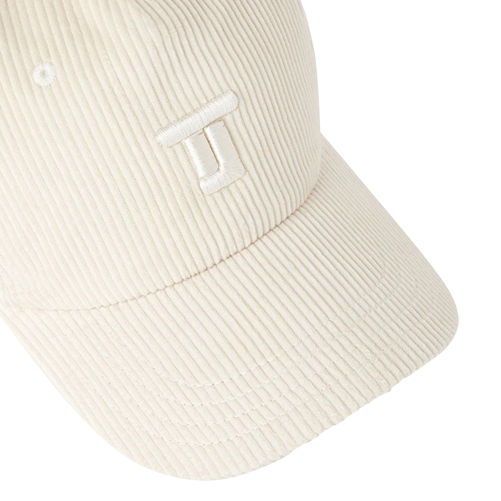 CAROLE - Casquette brodée en coton | Beige