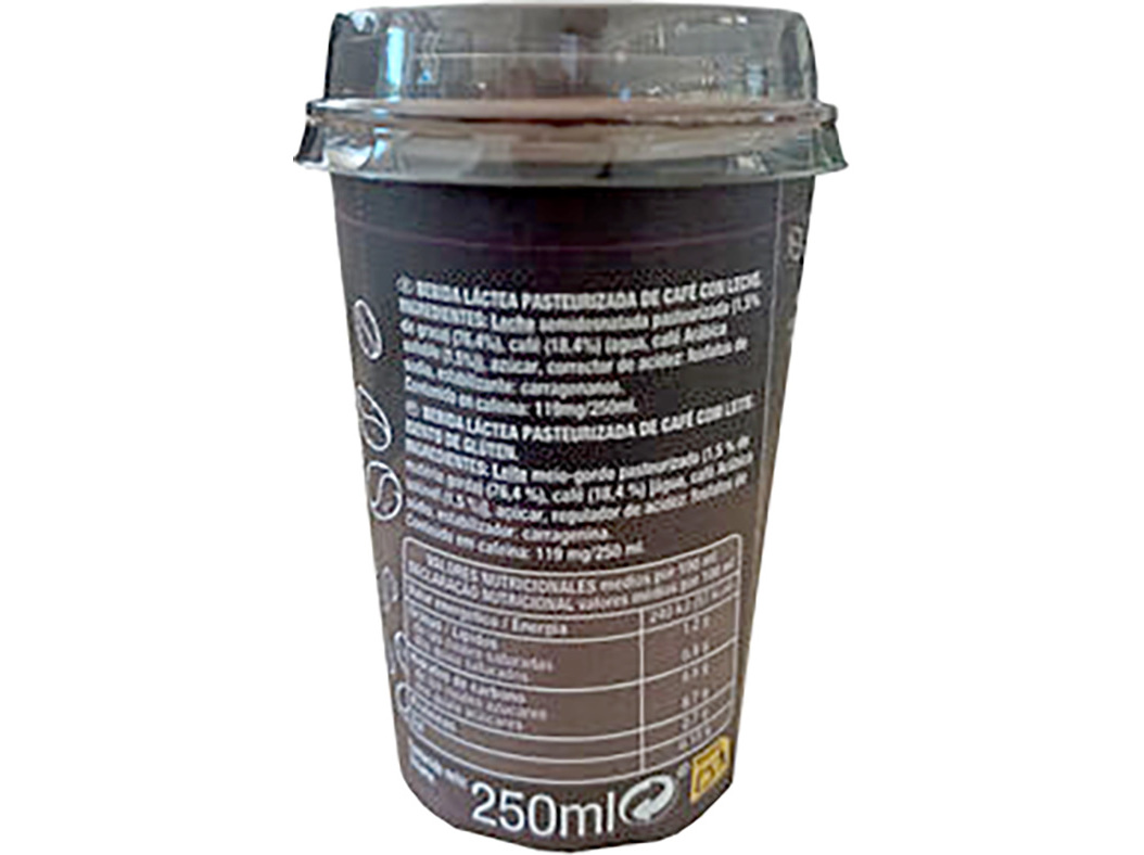 CAFÉ AUCHAN LATTE ESPRESSO SEM GLÚTEN 250ML