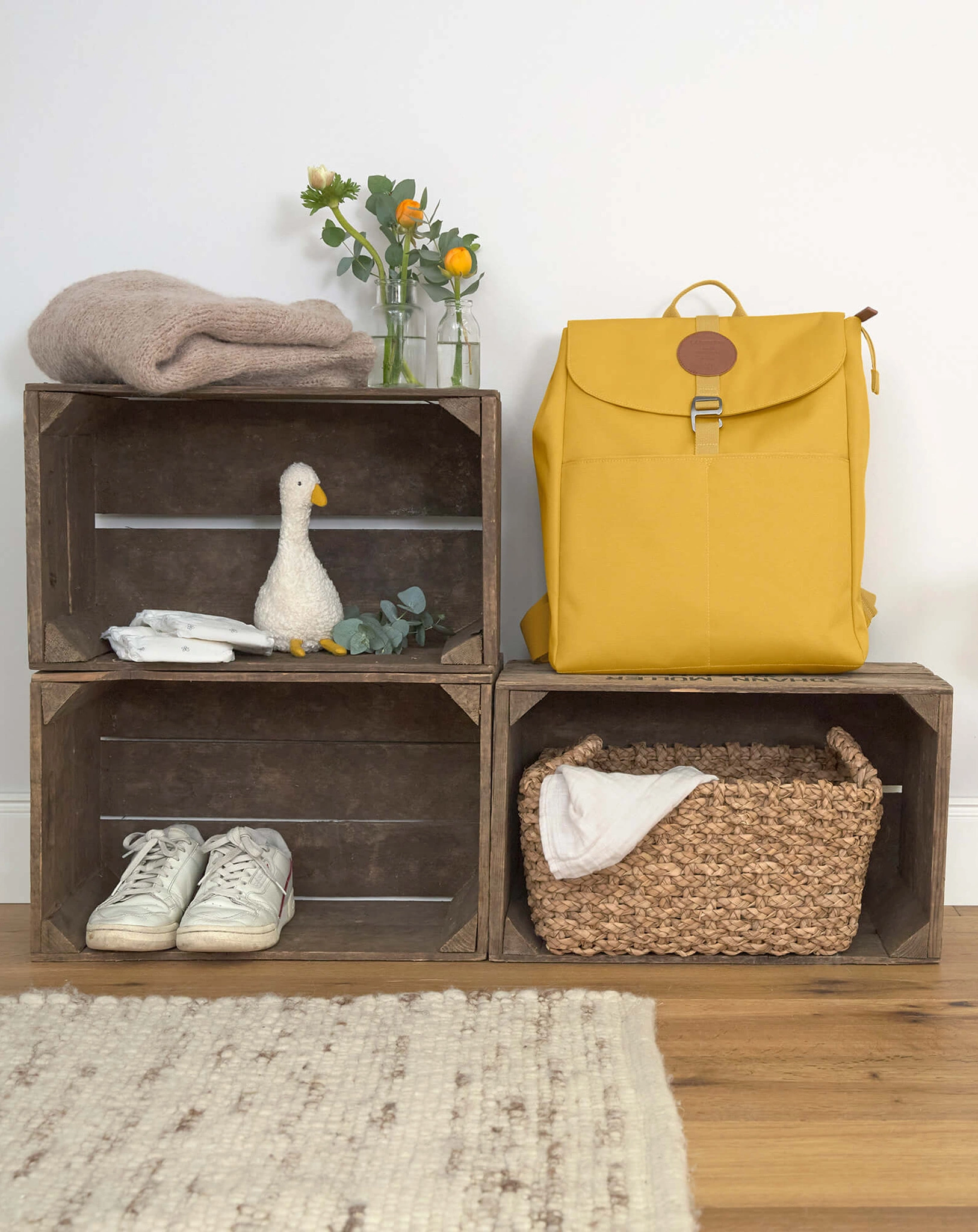 Wickelrucksack ADVENTURE (34x14x42) in lemon curry