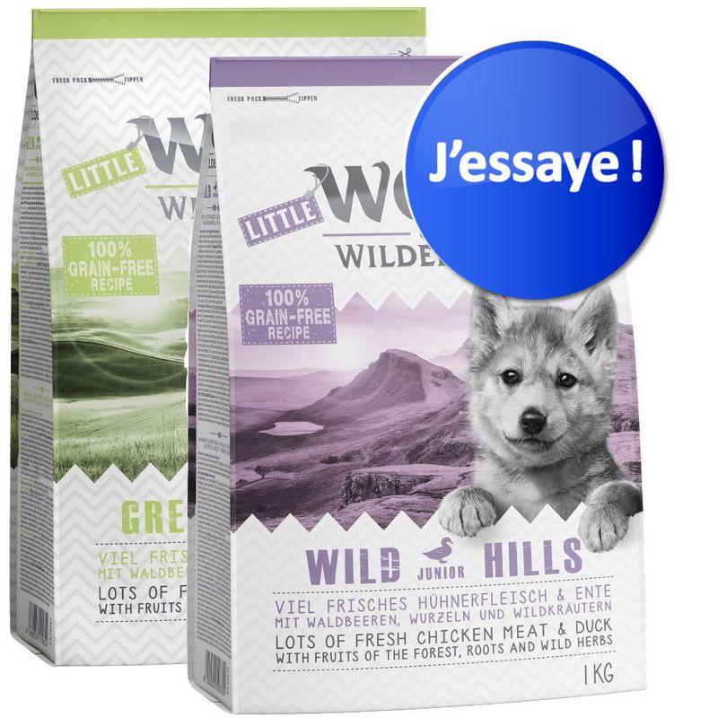 Offre d'essai mixte Wolf of Wilderness Junior pour chiot