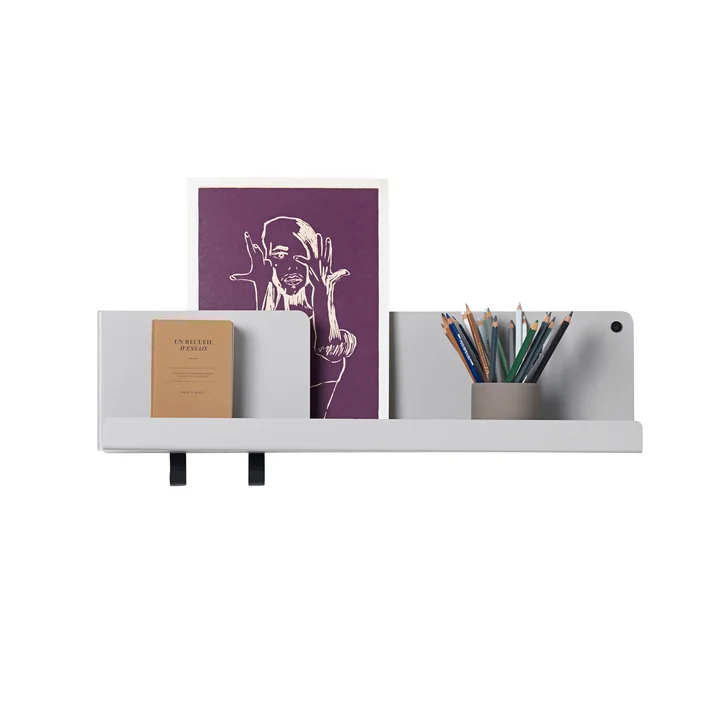 Muuto - Folded Shelves 63 x 16,5 cm, blau-grau