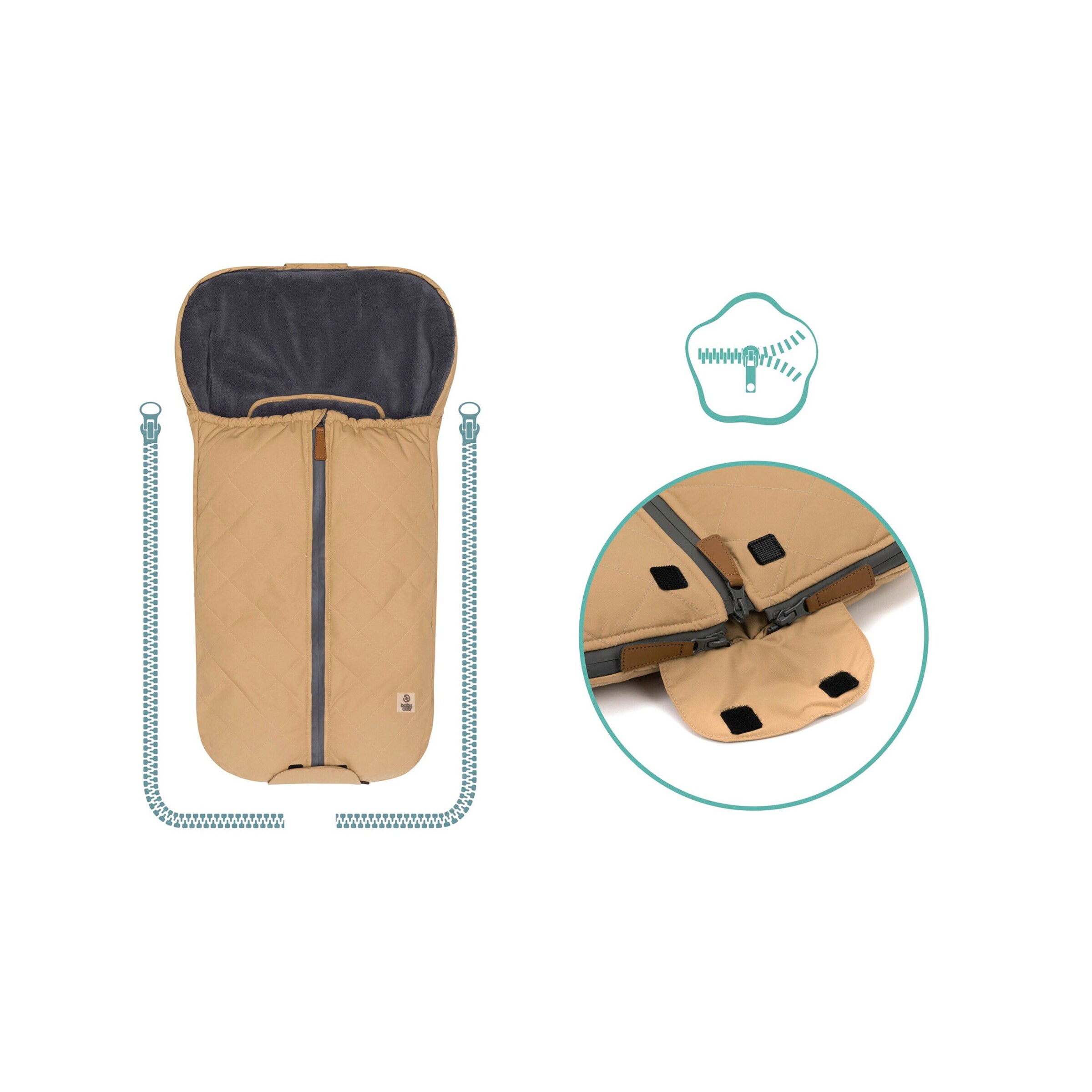 babycab Winterfußsack Nora cappuccino
