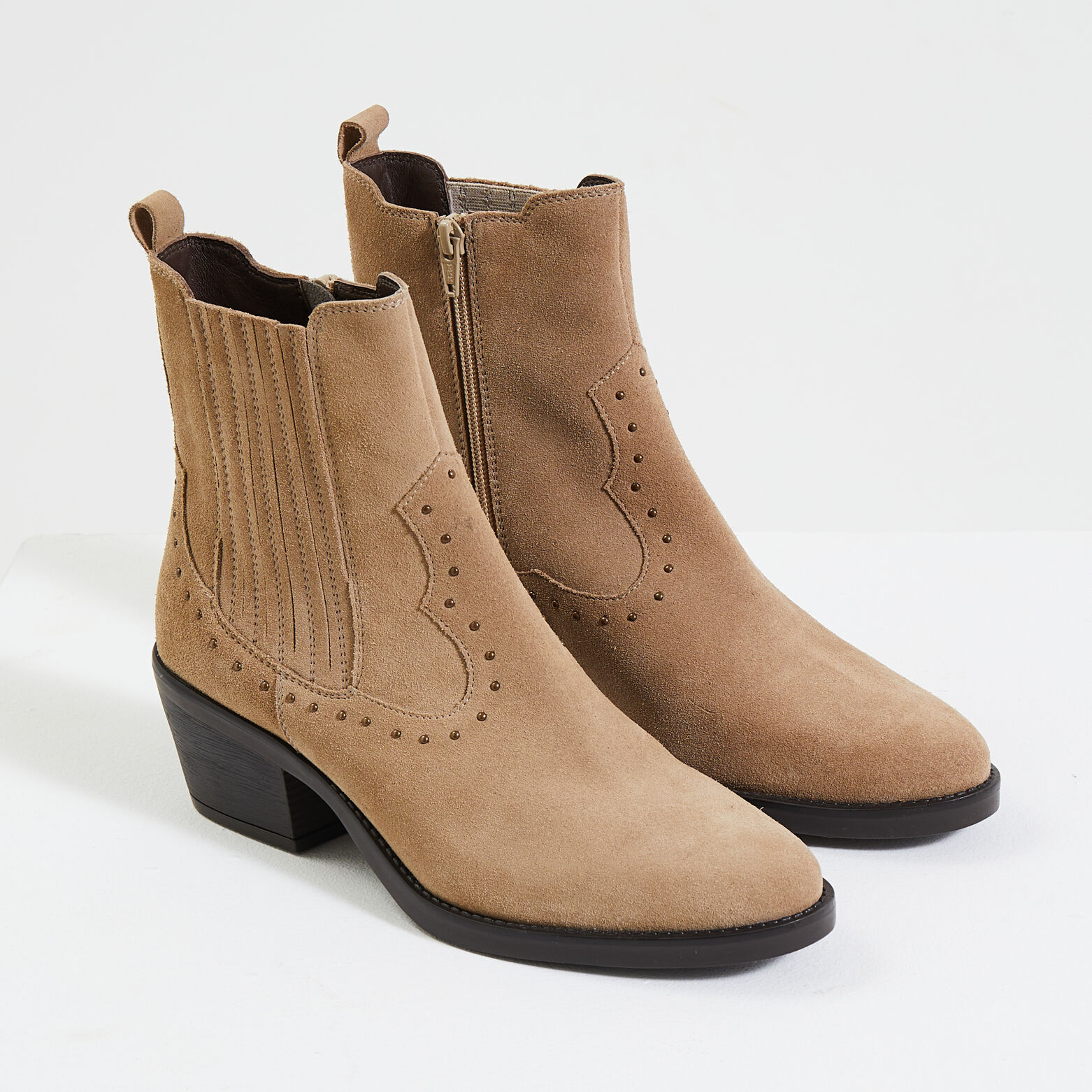 Bottines style santiags