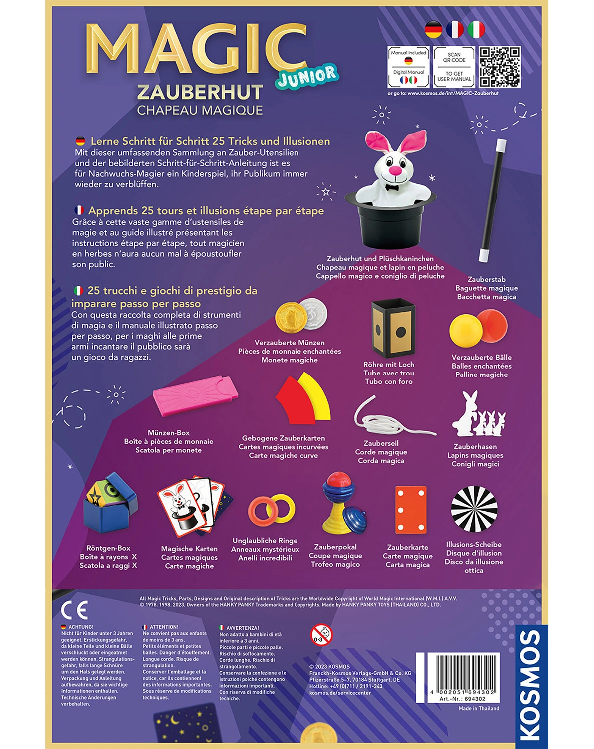 Zauberkasten MAGIC ZAUBERHUT JUNIOR in bunt