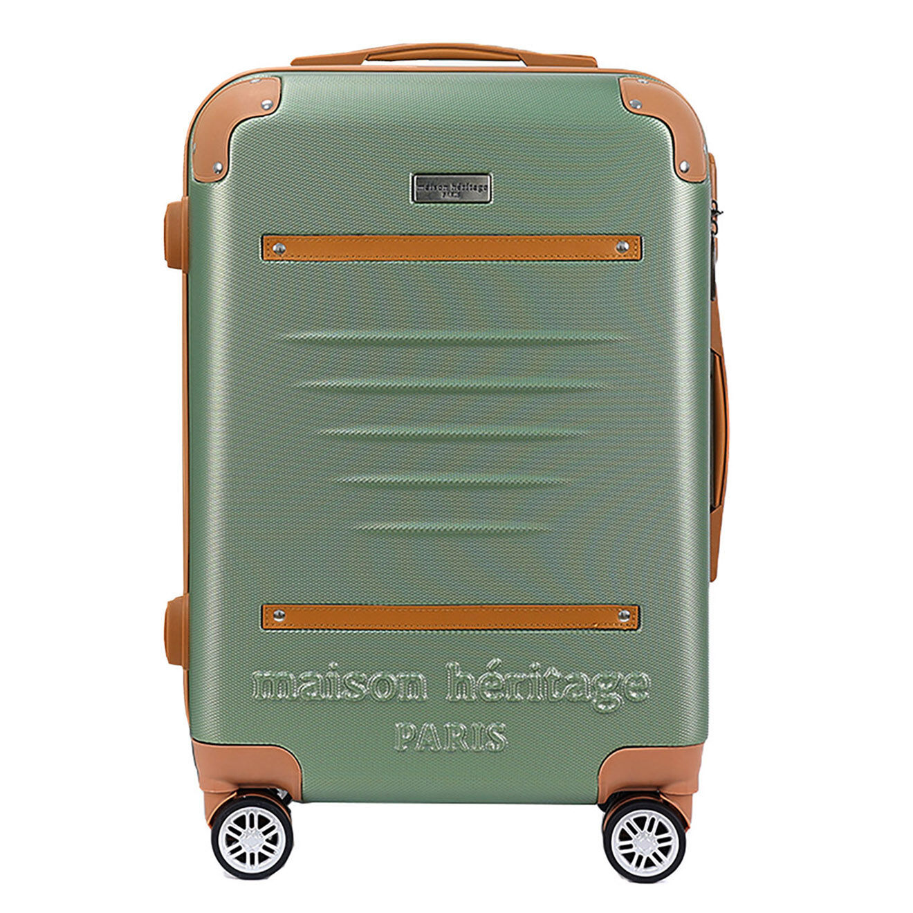 Maison Héritage 2 Valises 4 roues doubles Trocadéro 65/75 cm vert kaki