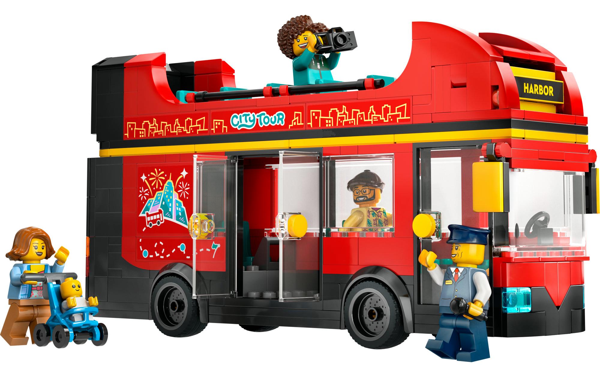 City Doppeldeckerbus 60407Bau- und Spielset für abenteuerliche Stadtrundfahrten