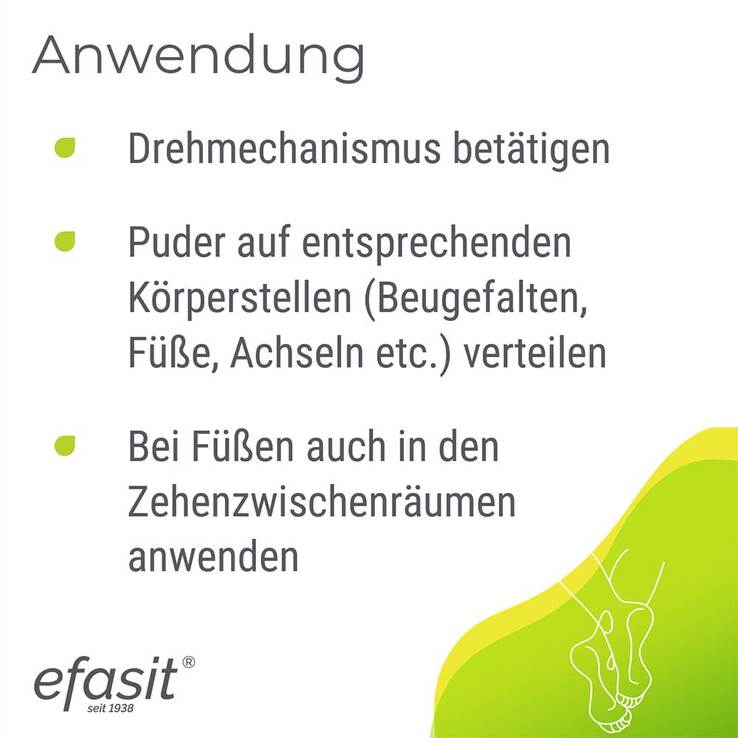Efasit Fuß & Körper Puder, 100 g