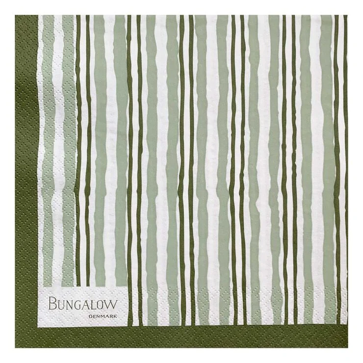 Bungalow Paper Napkin Avadi Ivy 50pcs Lysegrøn