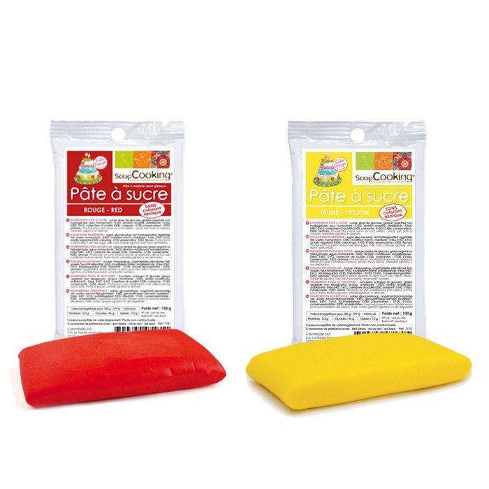 Kit de pâte à sucre Espagne - jaune-rouge Scrapcooking