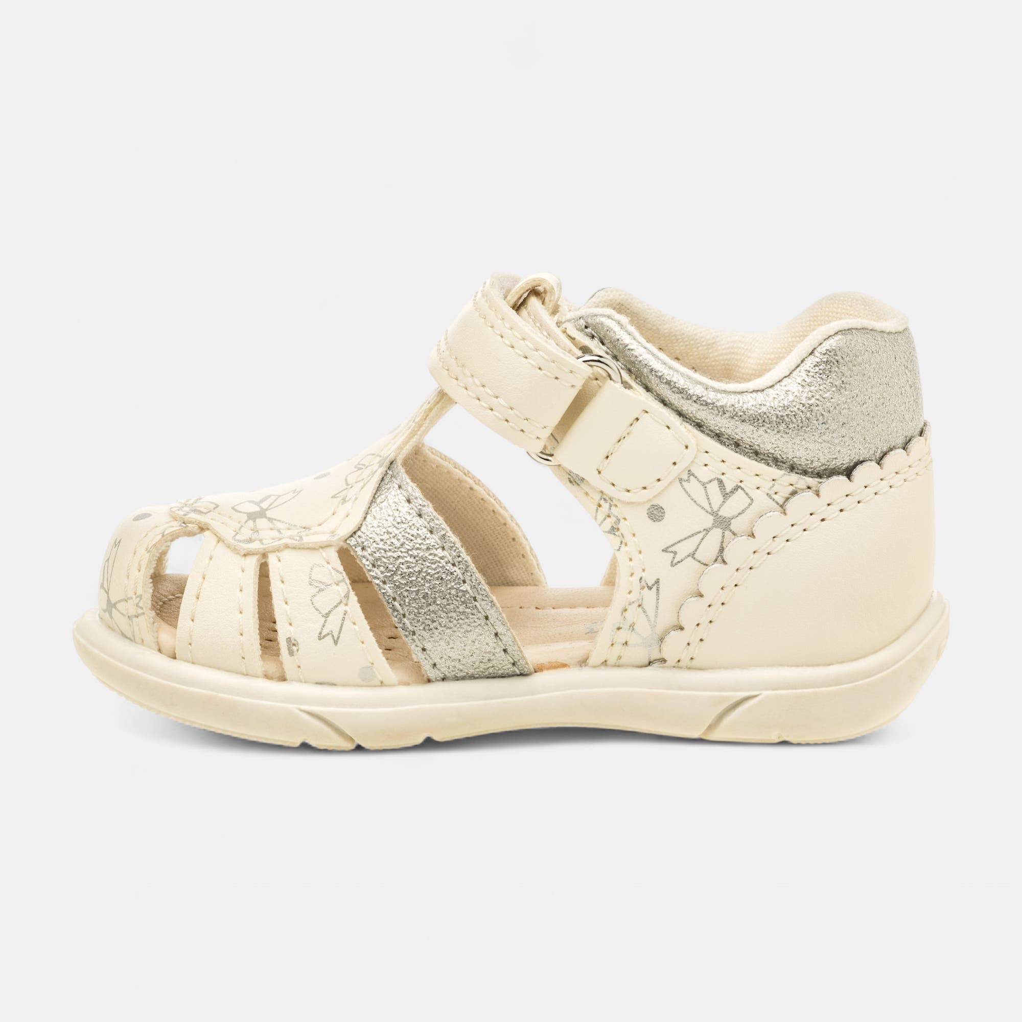 Nu-pieds Bébé fille blanc