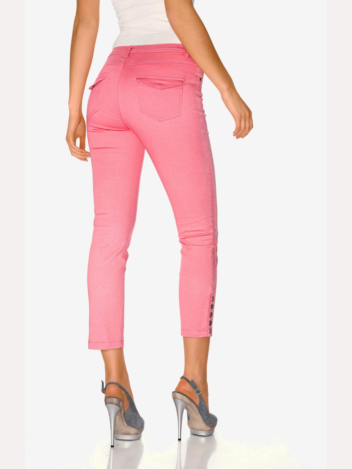 Pantalon effet ventre plat coupe skinny