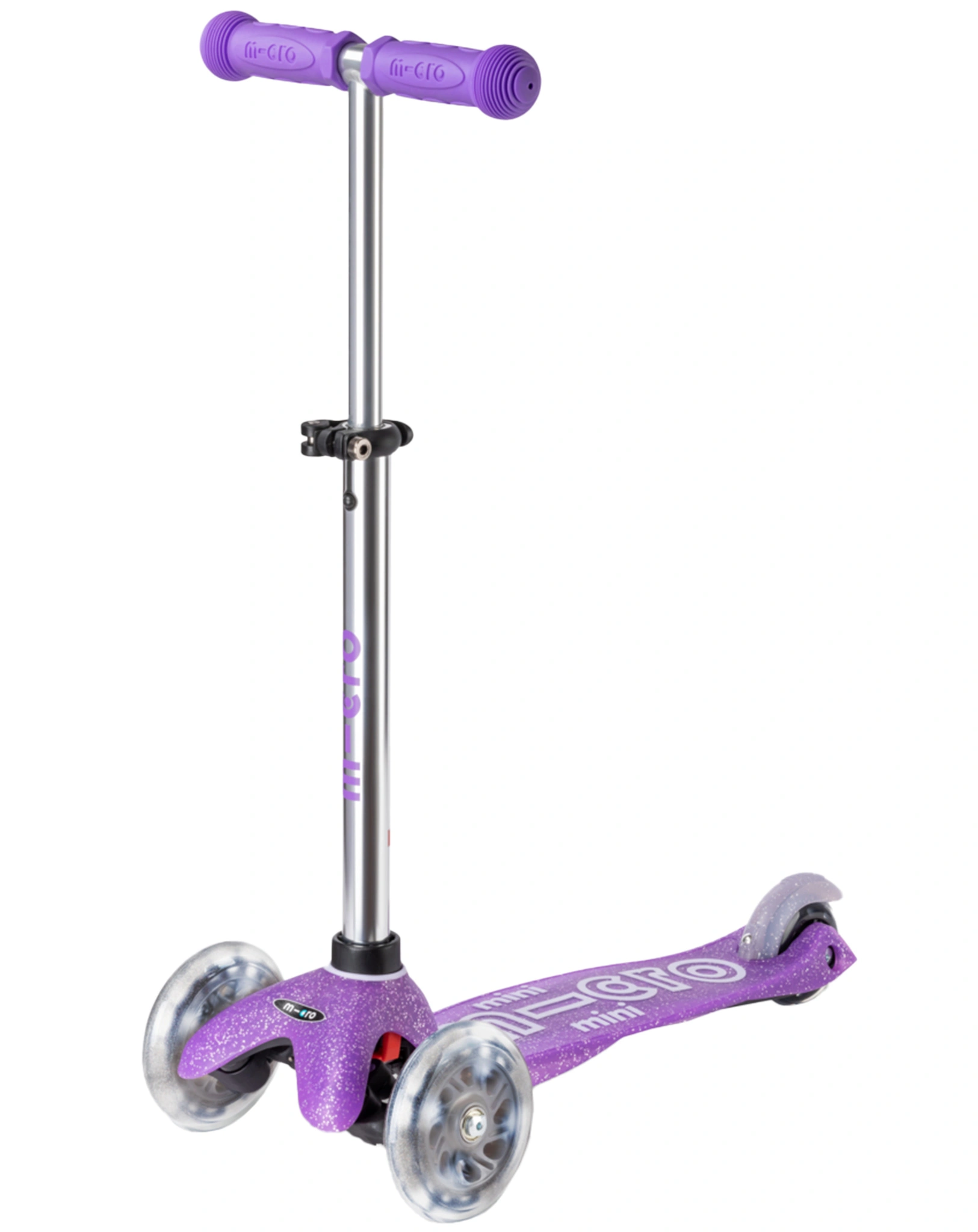 Kinder-Scooter MINI MICRO DELUXE FAIRY GLITTER LED in purple
