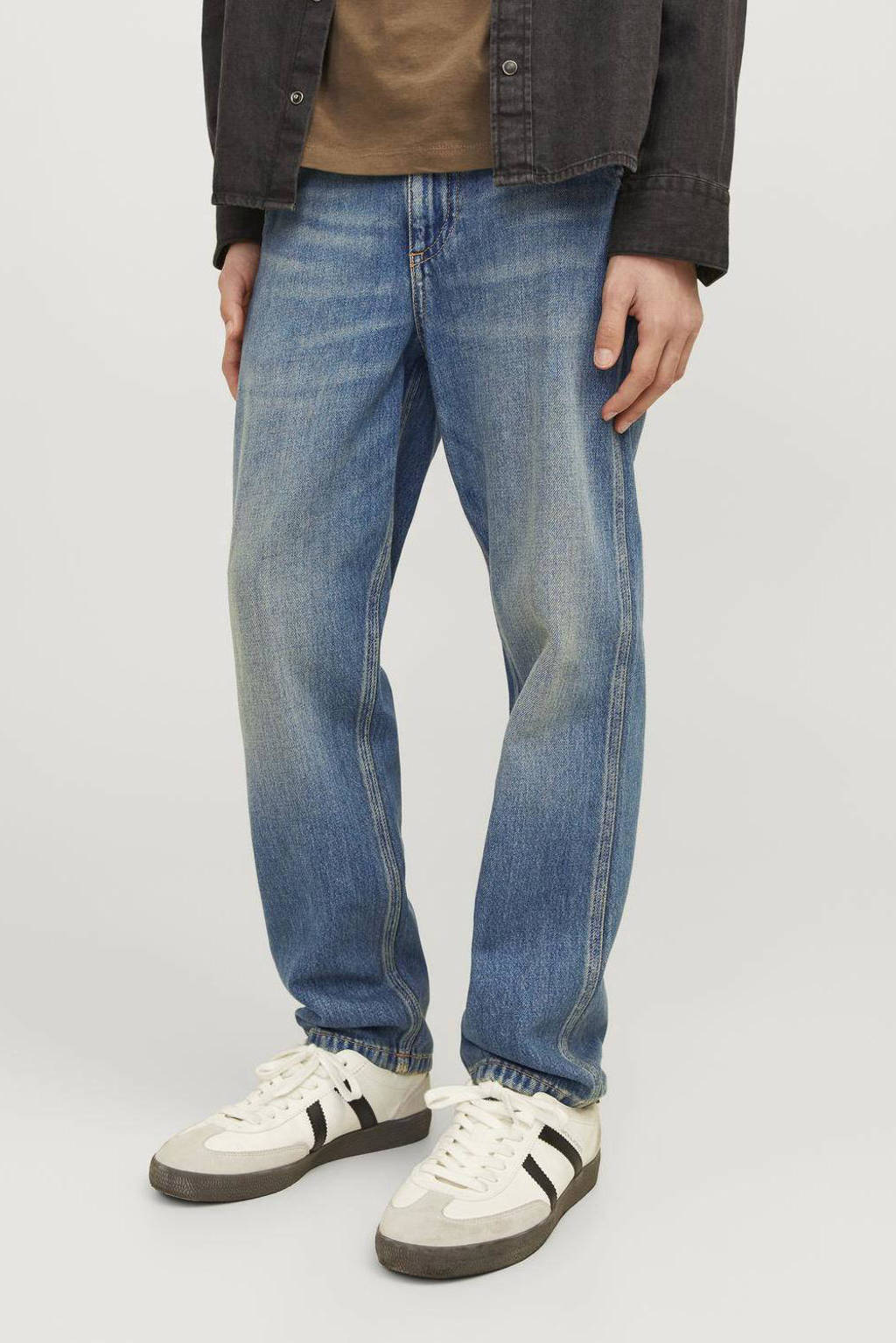 JACK & JONES high waist relaxed jeans JJICHRIS JJWORKER blue denim