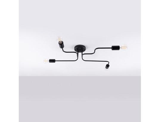 SOLLUX LIGHTING - Lustre vector 4 noir