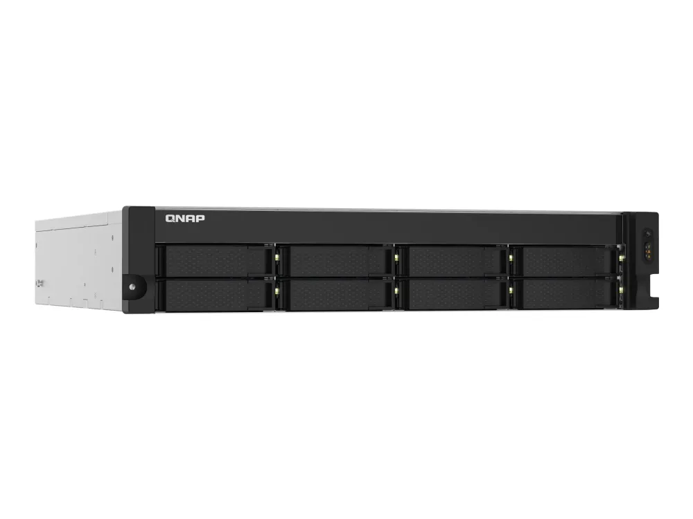 [OUTLET] - QNAP TS-832PXU - NAS-server - 8 bays - rackversion - SATA 6Gb/s - RAID RAID 0, 1, 5, 6, 10, 50, JBOD, 60 - RAM 4 GB - Gigabit Ethernet / 2.5 Gigabit Ethernet / 10 Gigabit Ethernet - iSCSI support - 2U