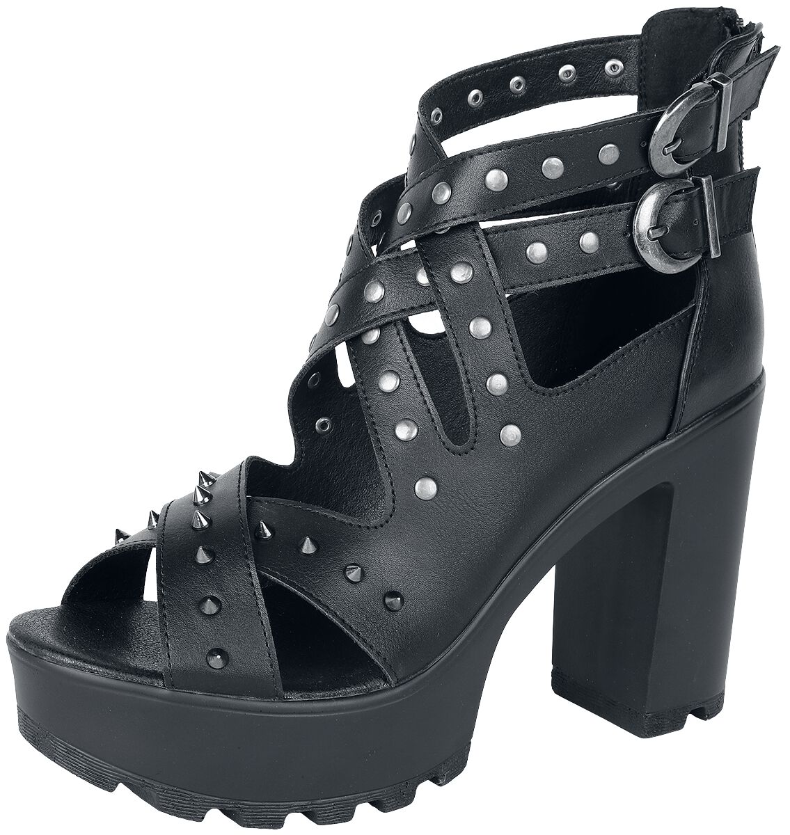 Talons Hauts Sangles & Clous | Black Premium by EMP Talons hauts