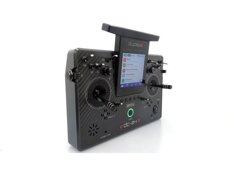 Jeti Fernsteuerung DC-24 II Carbon Line Grau Professioneller 2.4 GHz Duplex Pultsender