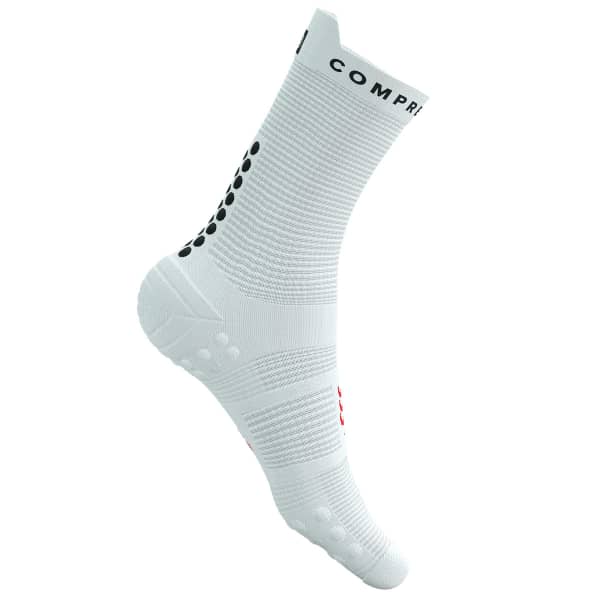 Chaussette running COMPRESSPORT PRO RACING SOCKS V4.0 RUN HIGH WHITE/BLACK