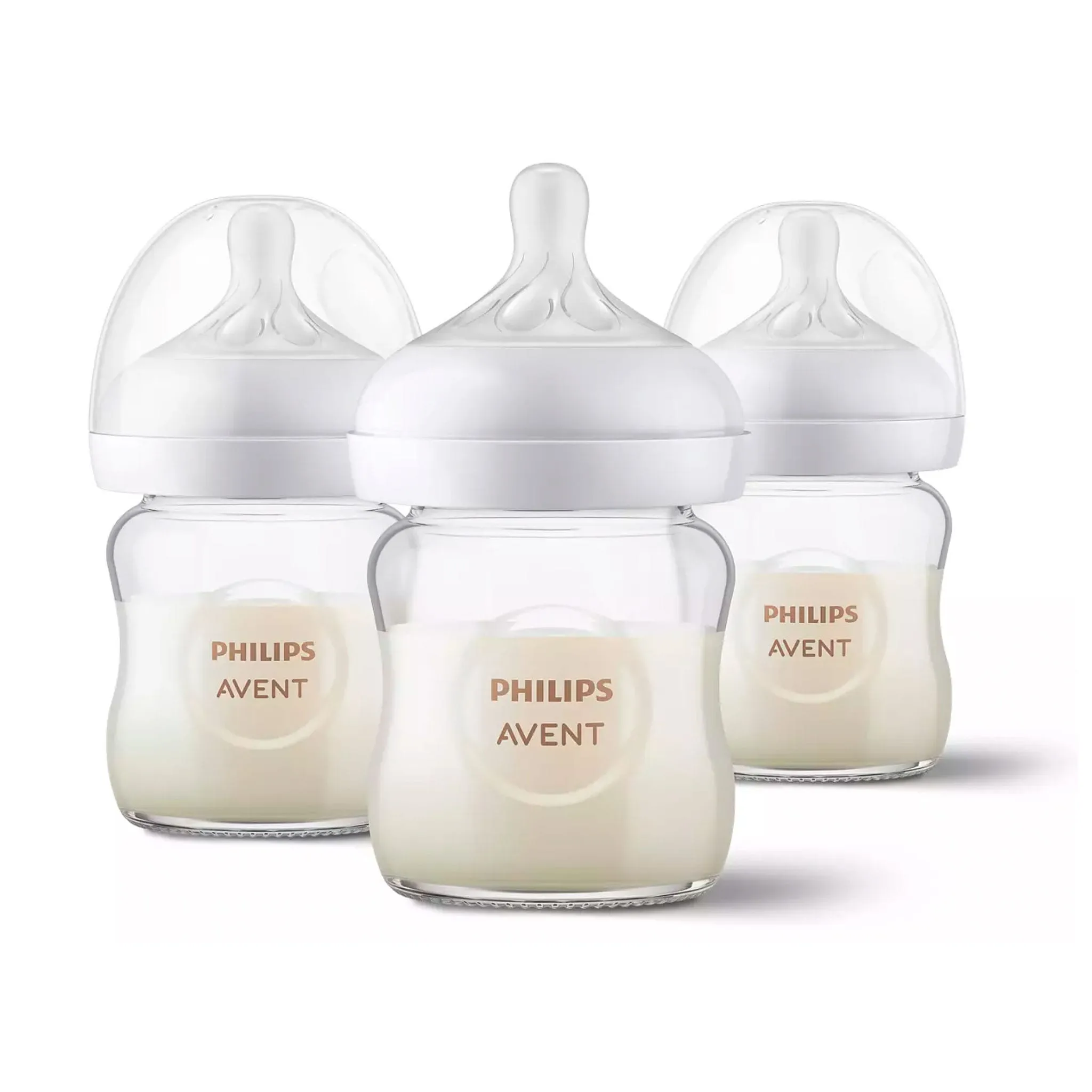 Philips Avent Biberon Verre Naturel 4oz Paquet de 3