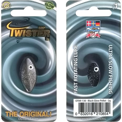Twister 2g - sort selvlysende pellet