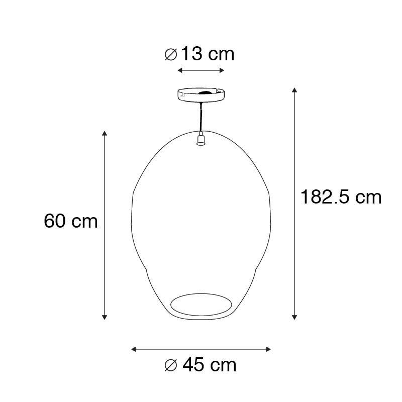Oosterse hanglamp goud - Nidum