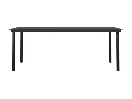 Ensemble de salle à manger de jardin 7 pcs Noir 36