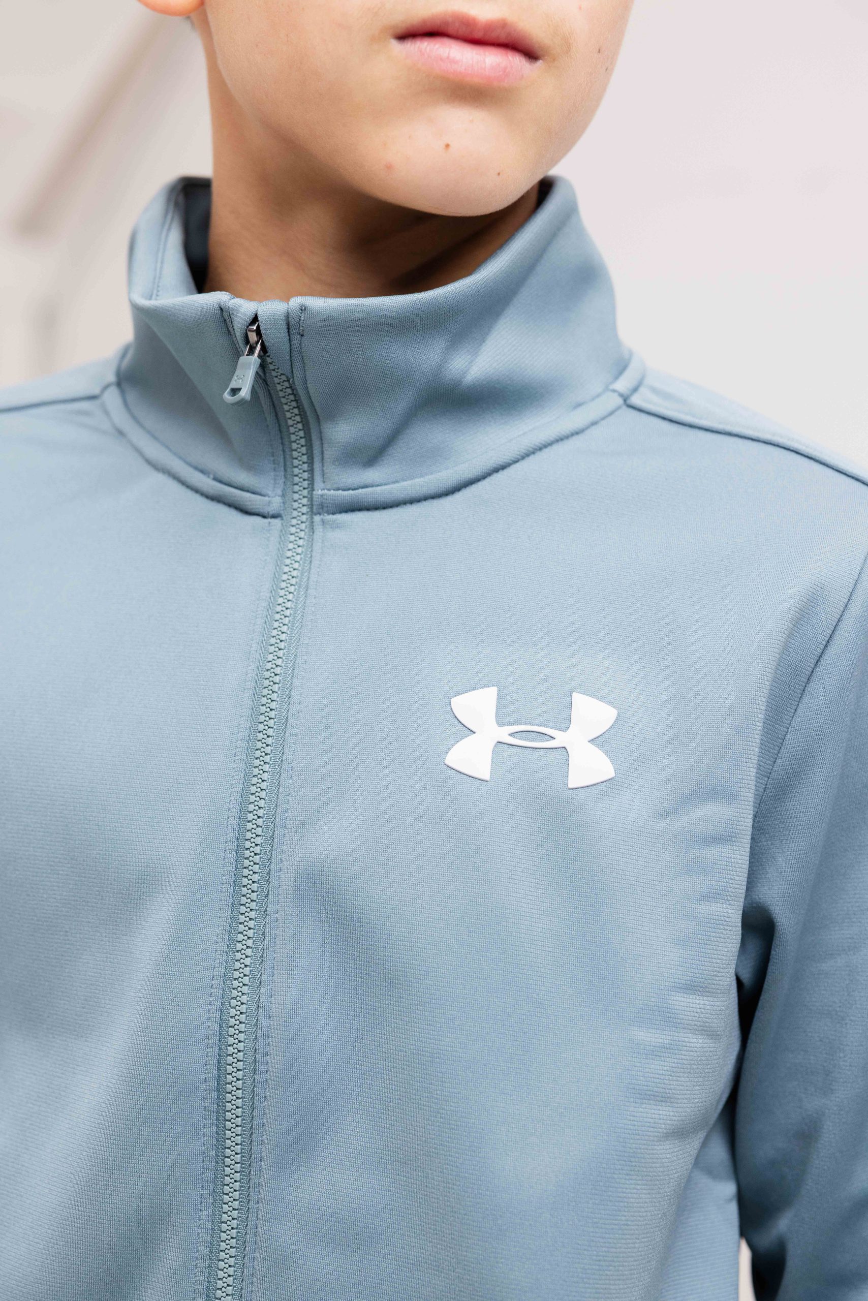 Under Armour Rival Knit Trainingspak Kids Blauw