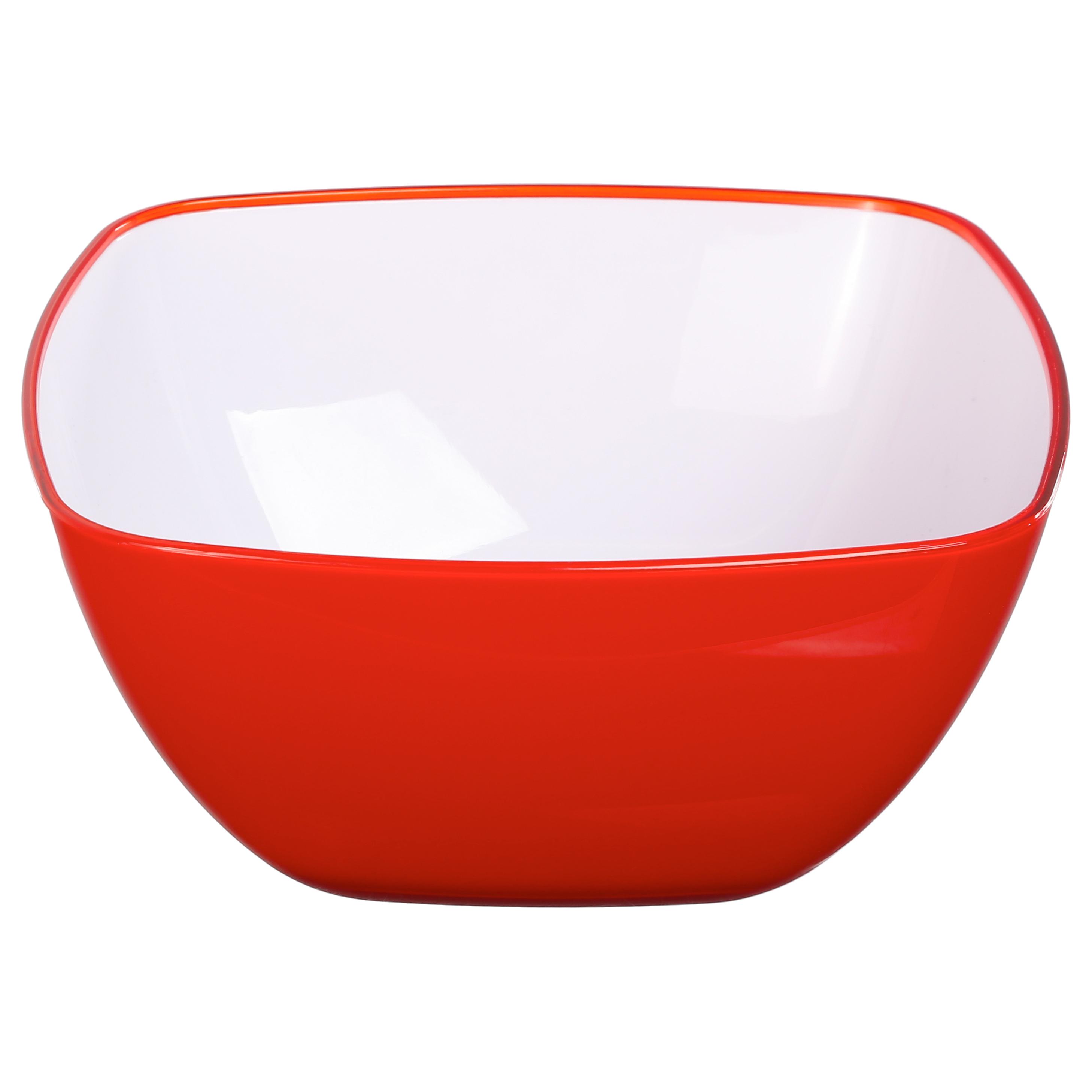 SALADIER SQUARE ROUGE 19CM