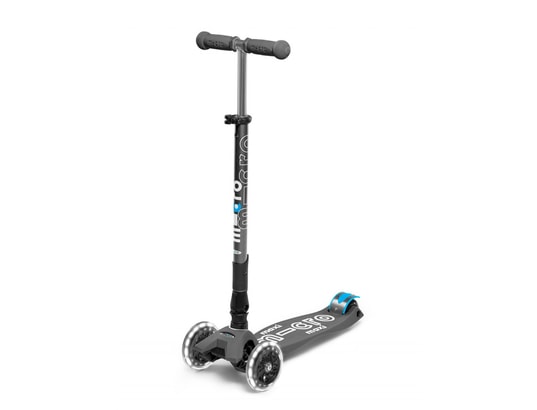 MICRO - Trottinette maxi deluxe pliable led - gris volcan