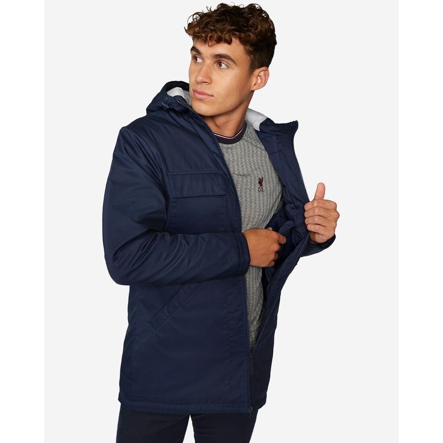 Liverpool Parka Manteau d'Hiver - Bleu Marine