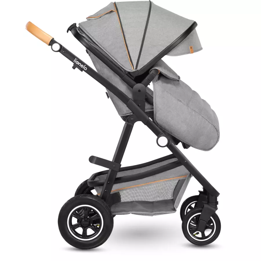 lionelo Kombikinderwagen Amber 2 in 1 Grey Stone