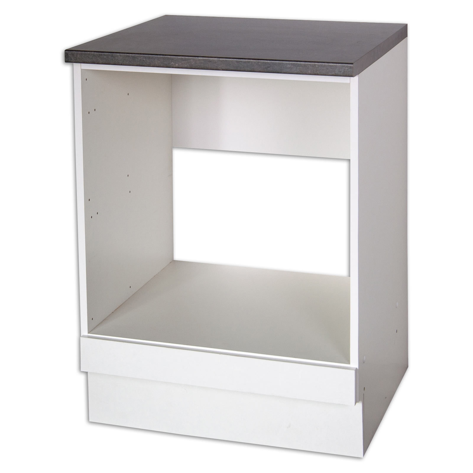 Herdumbau GIRONA - weiß-Marmor - 60 cm breit