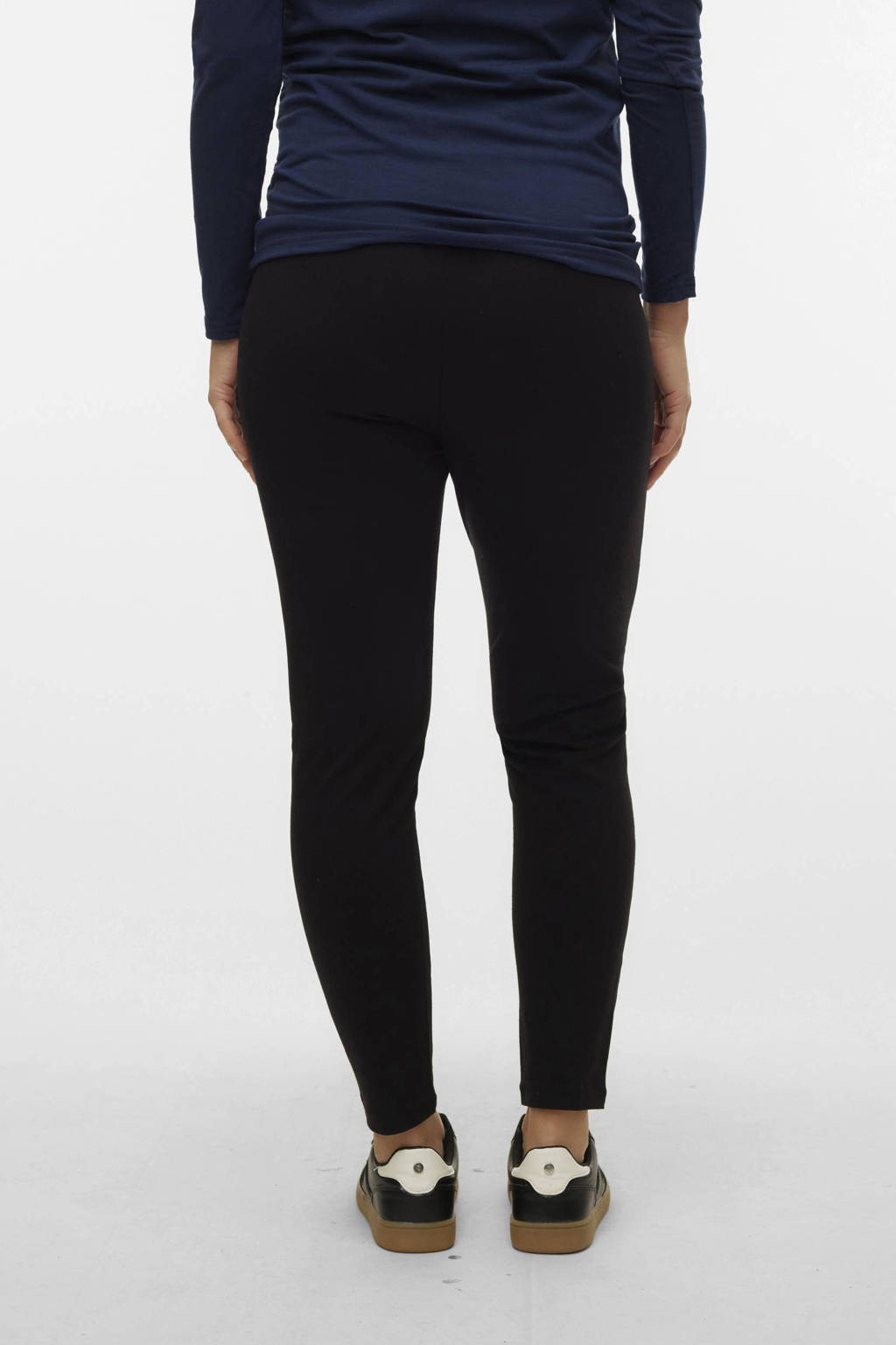 VERO MODA MATERNITY slim fit broek VMMEVA zwart