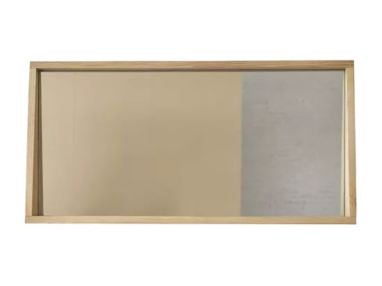 Miroir rectangulaire en chêne massif