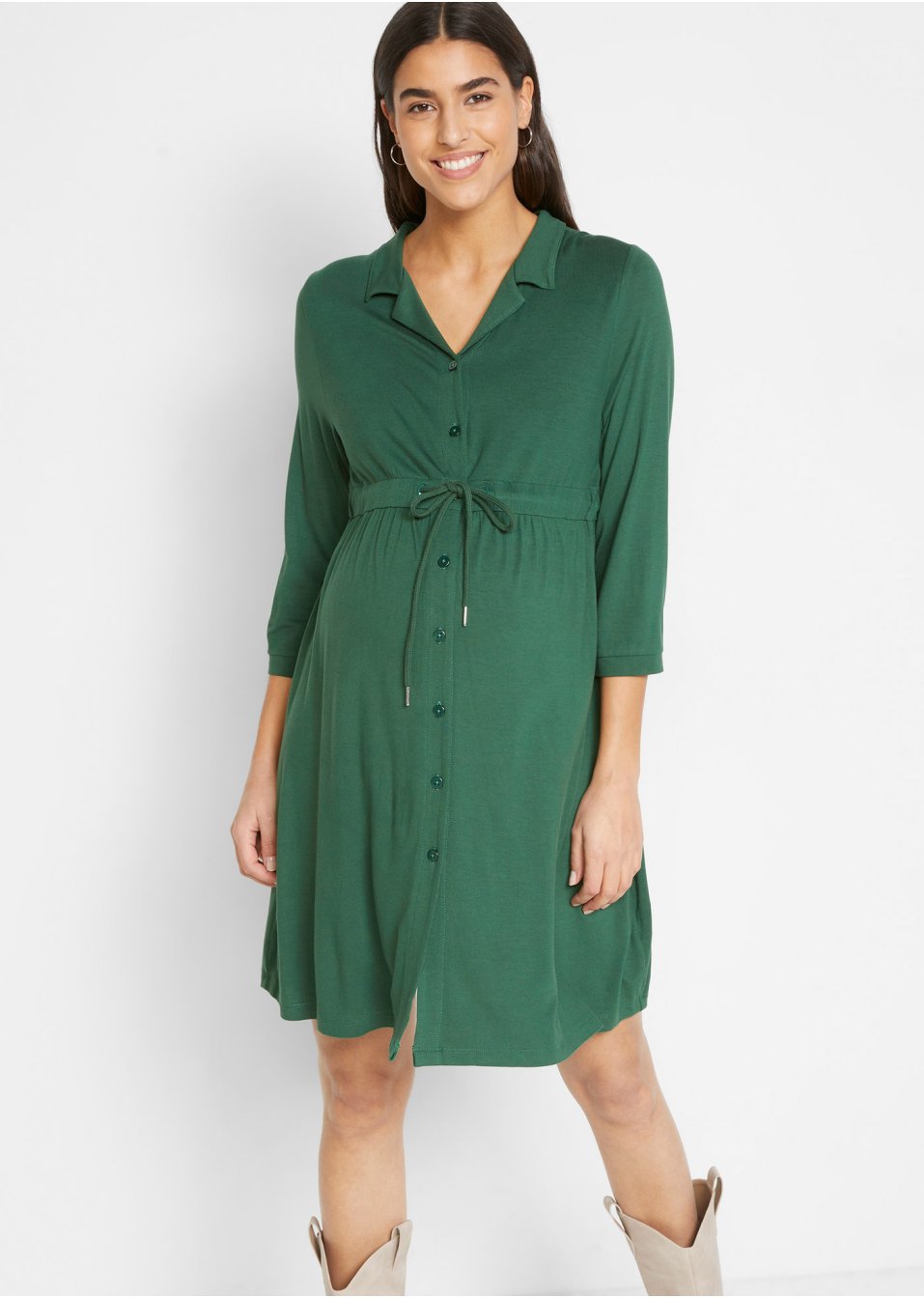 Robe de grossesse et d'allaitement avec col