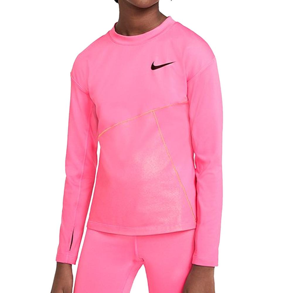 Nike T-shirt Rose Fille Nike Pro Warm