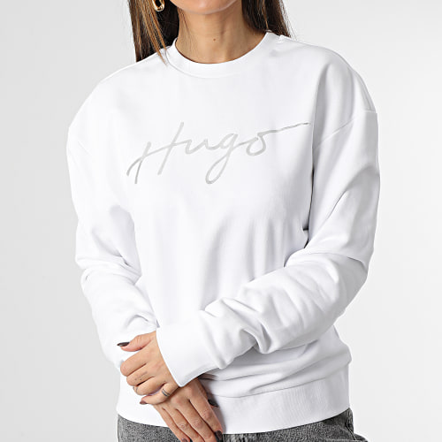 Sweat Crewneck Femme Easy 50484666 Blanc Argenté