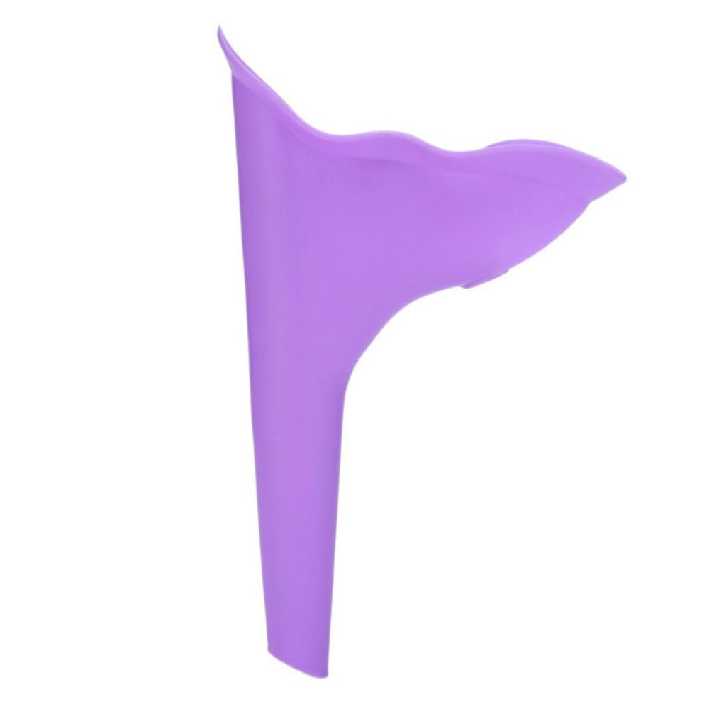 Outdoor Frauenurinal Stehpinkler Pinkelhilfe Silikon Aufsatz für Reisen / Festivals / Camping - Lila