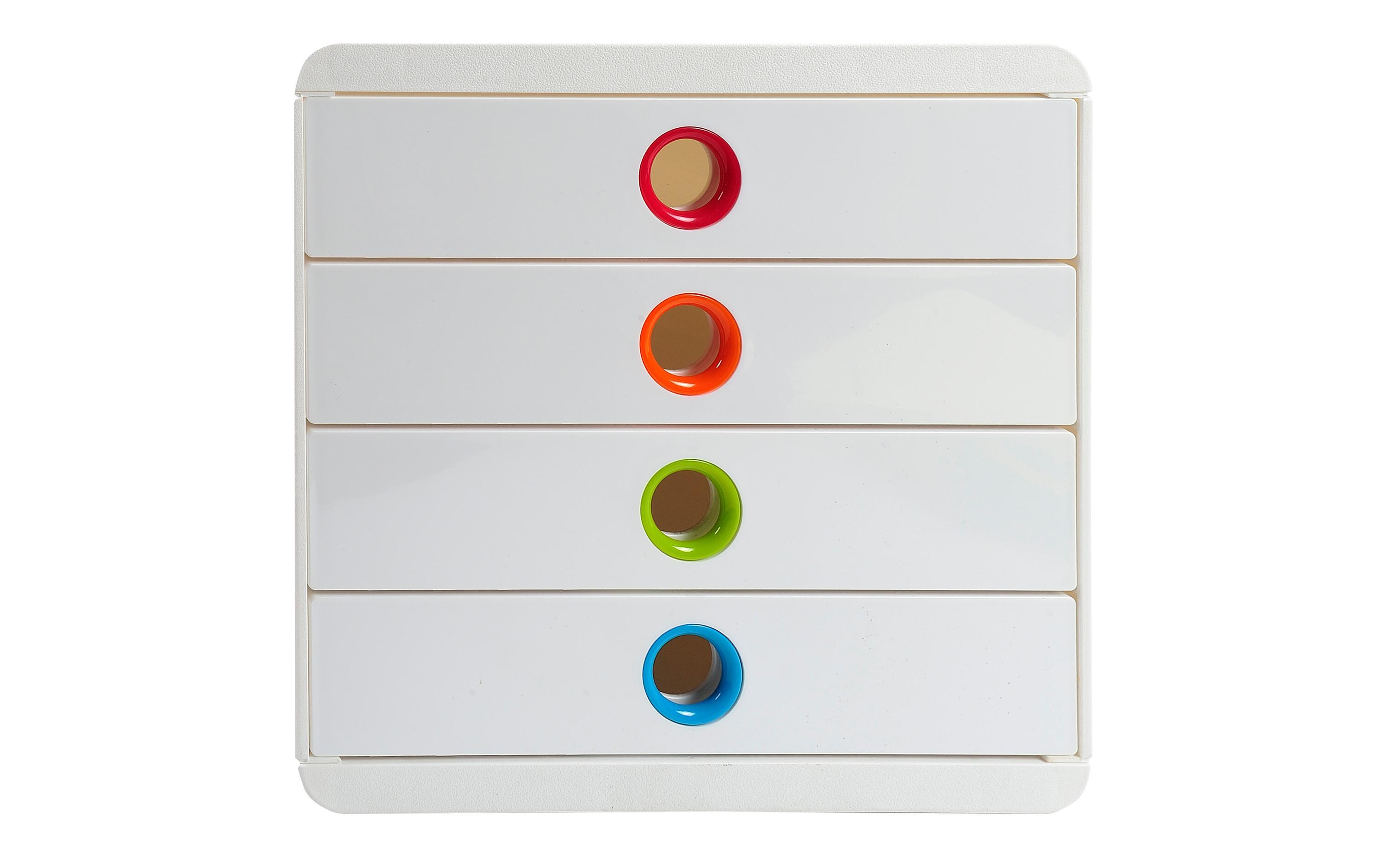 Schubladenbox Pop-Box WeissDokumentenbox fürs Büro oder Zuhause