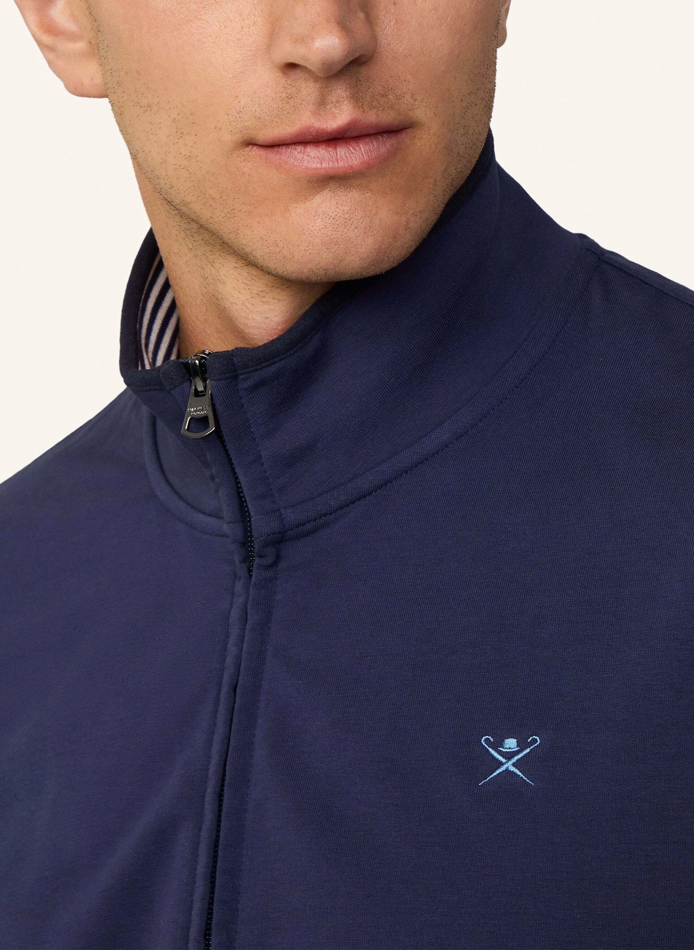 HACKETT LONDON Hoodiejacke STRIPE COLLAR FZ