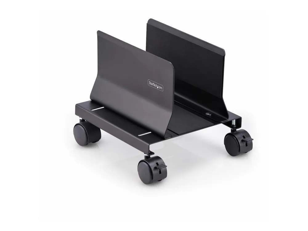 StarTech.com Computer Tower Cart Rolling CPU Caddy w/ Wheels, Adjustable - Vogn med hjul - for personal computer - stål - sort