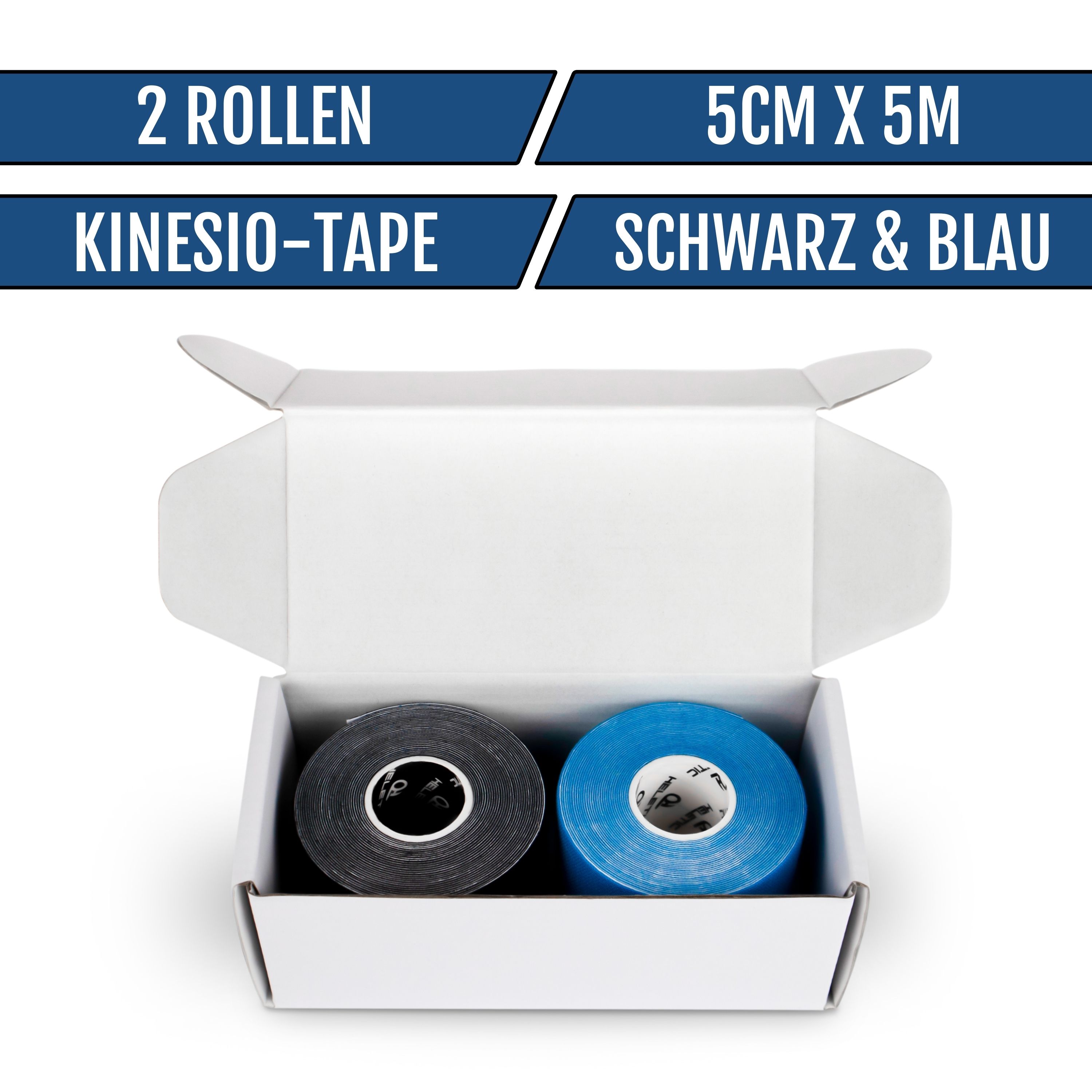 HELETIC Kinesiotape - schwarz/blau