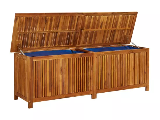 Boîte de rangement de jardin 175x50x58 cm Bois d'acacia solide