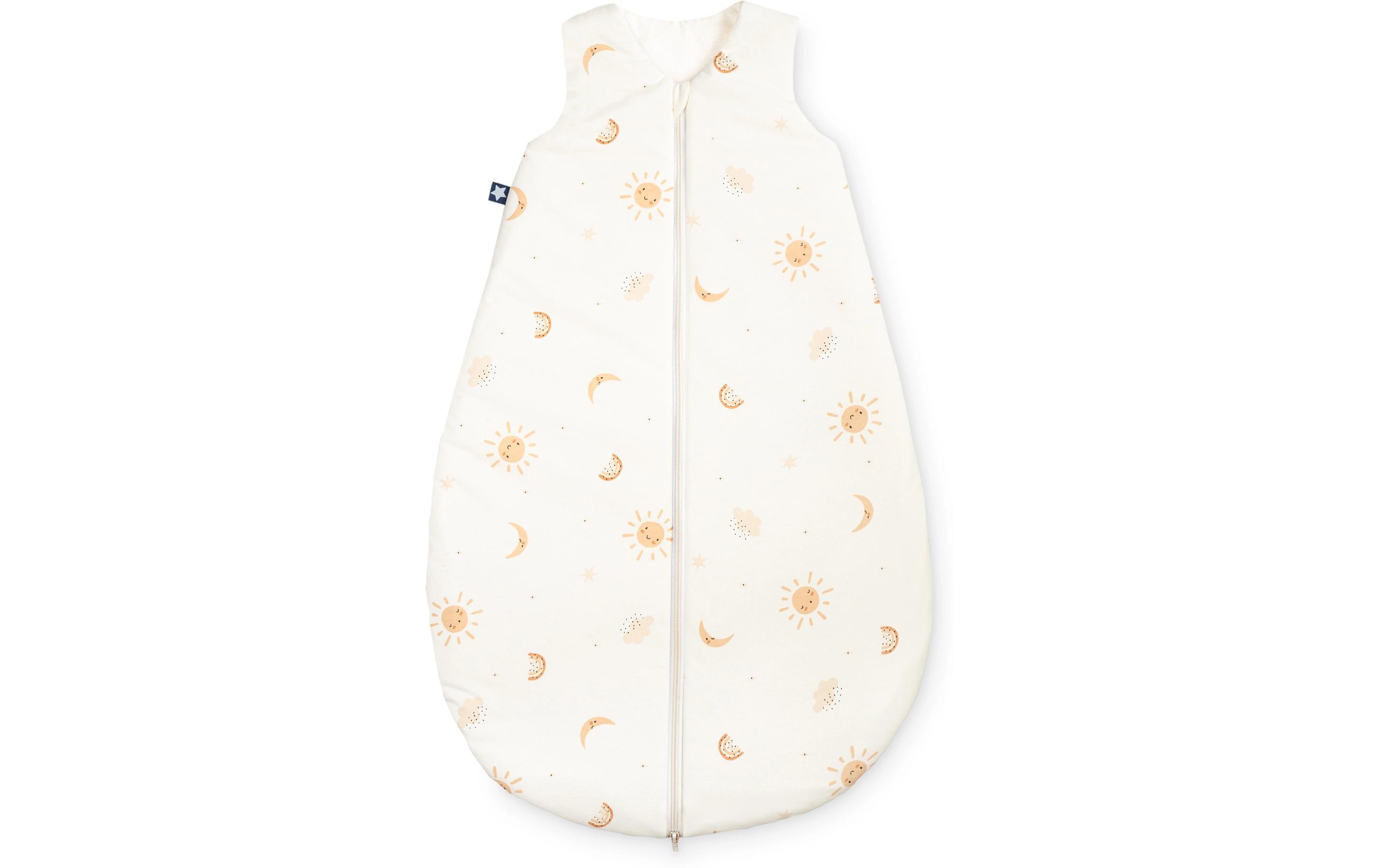 Baby-Ganzjahresschlafsack Jersey Happy Sun Gr. 80/86Schlafsack mit Reissverschluss für einfaches An- und Ausziehen